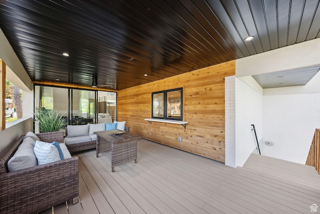 3520 S Westwood Dr E, Millcreek, UT 84109 - wooden deck featuring an outdoor hangout area