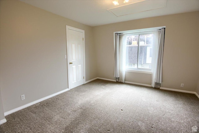 571 N 200 W, Bountiful, UT 84010 - carpeted empty room featuring baseboards and attic access