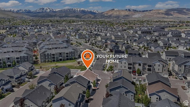 4999 W Tobago Ln, Herriman, UT 84096 - aerial view featuring a residential view and a mountain view
