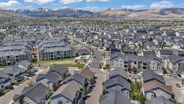 4999 W Tobago Ln, Herriman, UT 84096 - aerial view with a mountain view and a residential view