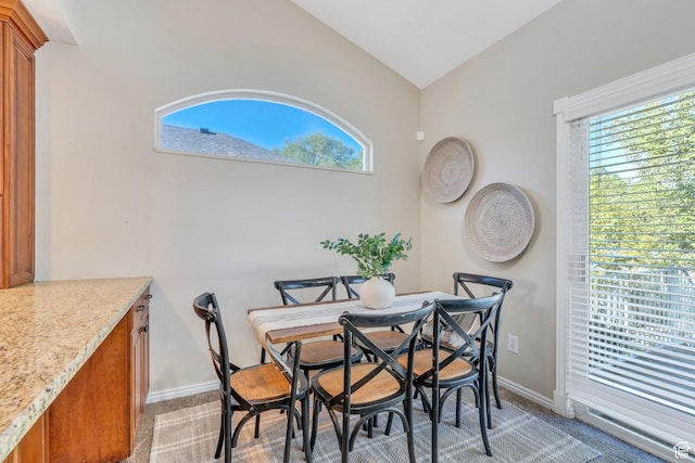 12532 S Blacksmith Ln, Draper, UT 84020 - dining room with light colored carpet and baseboards