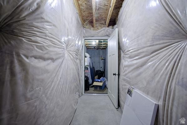 view of basement