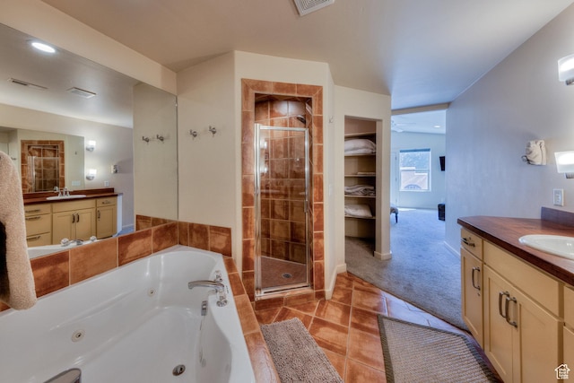 3686 S Spanish Valley Dr Unit K-2, Moab, UT 84532 - full bathroom featuring a shower stall, vanity, and visible vents
