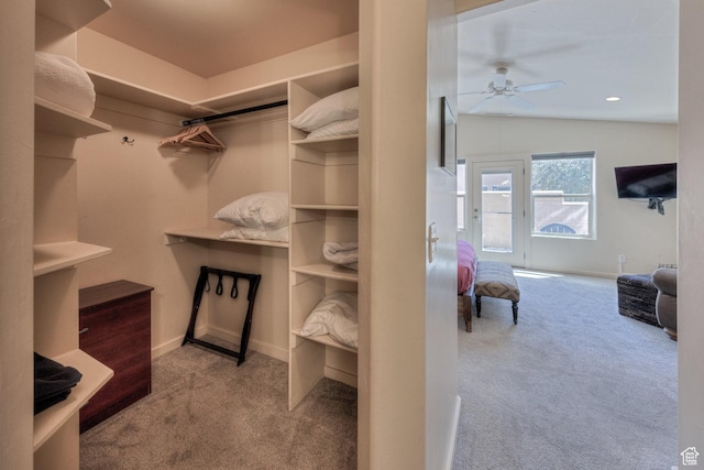 3686 S Spanish Valley Dr Unit K-2, Moab, UT 84532 - walk in closet with a ceiling fan and carpet floors