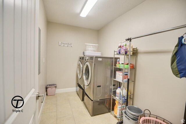 249 E 1800 N, Beaver, UT 84713 - washroom featuring separate washer and dryer, tile patterned floors, and baseboards