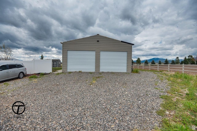 249 E 1800 N, Beaver, UT 84713 - detached garage with fence and a mountain view