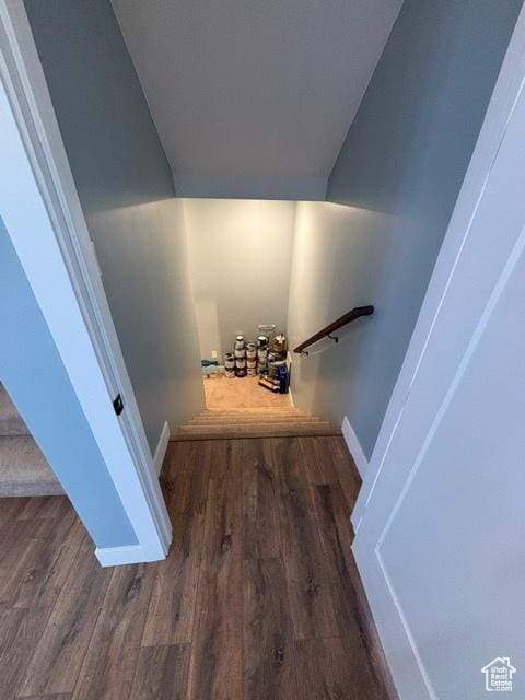 2577 W 5300 N Unit 11, Cedar City, UT 84721 - stairs with wood finished floors and baseboards