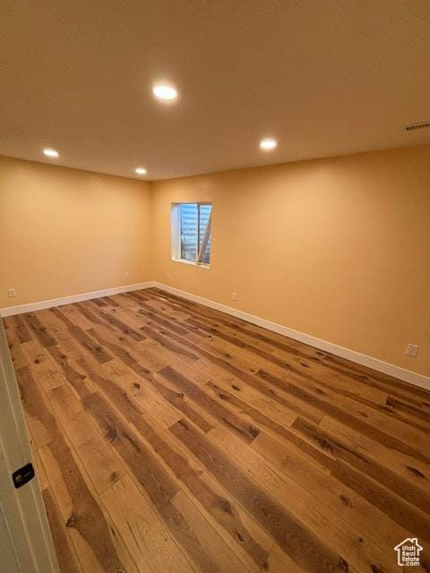 2577 W 5300 N Unit 11, Cedar City, UT 84721 - spare room with wood finished floors, recessed lighting, and baseboards
