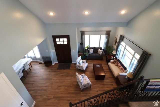 2577 W 5300 N Unit 11, Cedar City, UT 84721 - living area with wood finished floors, recessed lighting, and baseboards