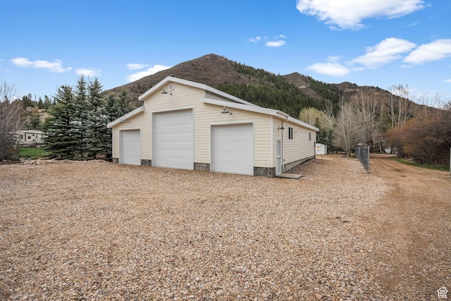 1303 Country Ln, Kamas, UT 84036 - detached garage featuring a mountain view