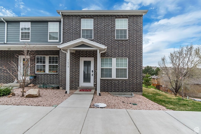 1679 S 1355 E Unit A21, Ogden, UT 84404 - view of front of house with brick siding