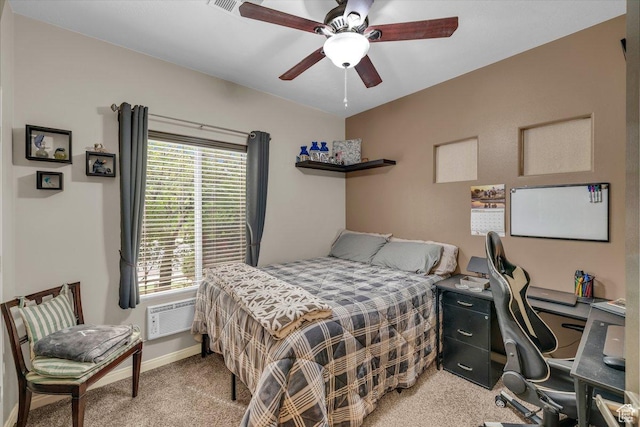 3322 W Bonita, Hurricane, UT 84737 - bedroom featuring a ceiling fan, baseboards, and light colored carpet