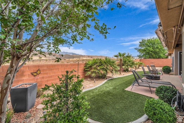 3322 W Bonita, Hurricane, UT 84737 - view of yard with a patio area and a fenced backyard