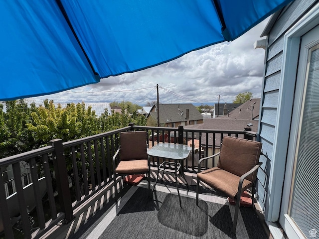 view of balcony