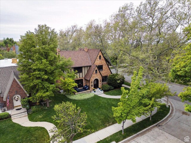 1704 E Herbert Ave, Salt Lake City, UT 84108 - english style home featuring stone siding and a front yard