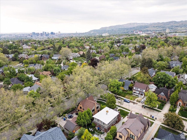 1704 E Herbert Ave, Salt Lake City, UT 84108 - drone / aerial view featuring a mountain view and a residential view