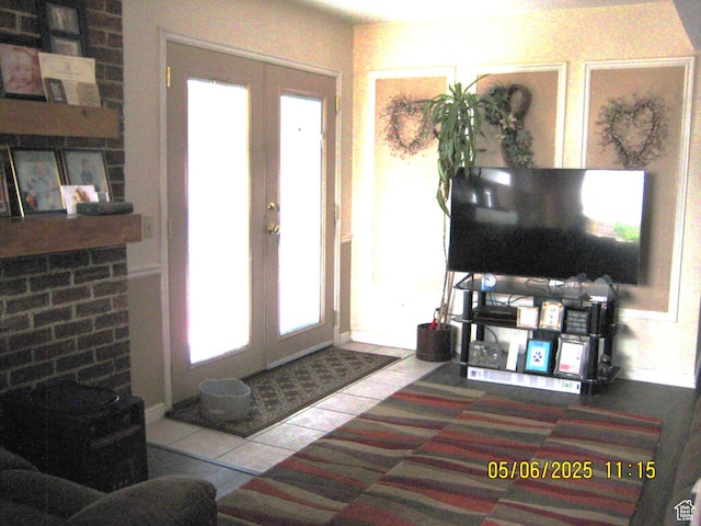 18235 N 4400 W, Fielding, UT 84311 - entryway featuring tile patterned floors and french doors
