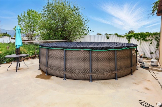 569 N 700 E, Mapleton, UT 84664 - view of swimming pool with a patio area, a fenced in pool, and fence