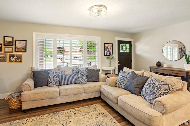 569 N 700 E, Mapleton, UT 84664 - living area with dark wood-style floors