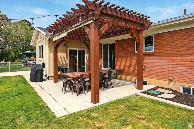 569 N 700 E, Mapleton, UT 84664 - view of patio / terrace with a pergola and fence