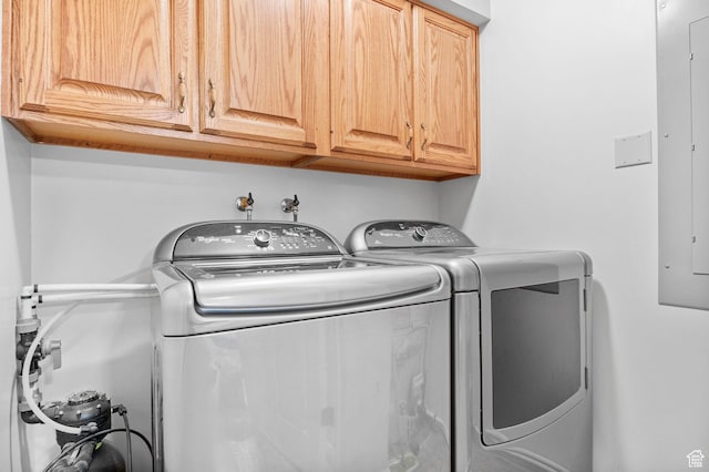 235 W 1000 N, Bountiful, UT 84010 - clothes washing area featuring washing machine and clothes dryer and cabinet space