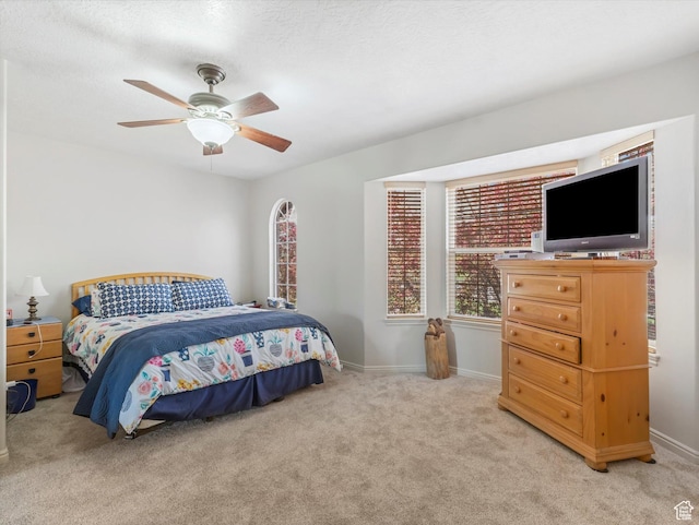 890 E Hamlet Cir N, Midway, UT 84049 - bedroom featuring carpet flooring, baseboards, and a ceiling fan