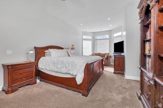 1056 W 100 N, St George, UT 84770 - bedroom featuring light colored carpet, baseboards, and recessed lighting