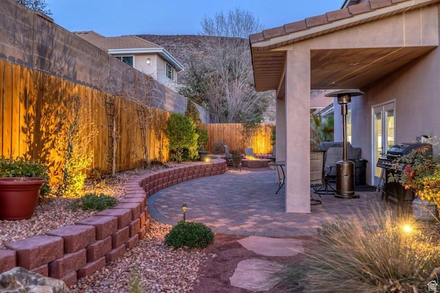 1056 W 100 N, St George, UT 84770 - view of patio / terrace featuring a grill and a fenced backyard