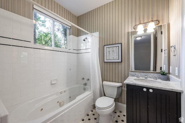 680 S Davis Blvd, Bountiful, UT 84010 - bathroom featuring toilet, baseboards, vanity, and wallpapered walls