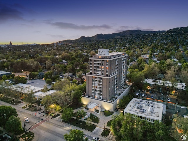 777 E S Temple S Unit 11B, Salt Lake City, UT 84102 - aerial view at dusk of a mountain view