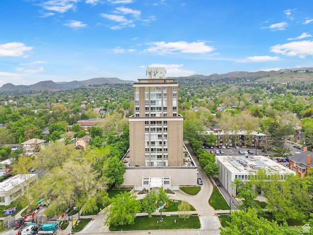 777 E S Temple S Unit 11B, Salt Lake City, UT 84102 - birds eye view of property featuring a mountain view