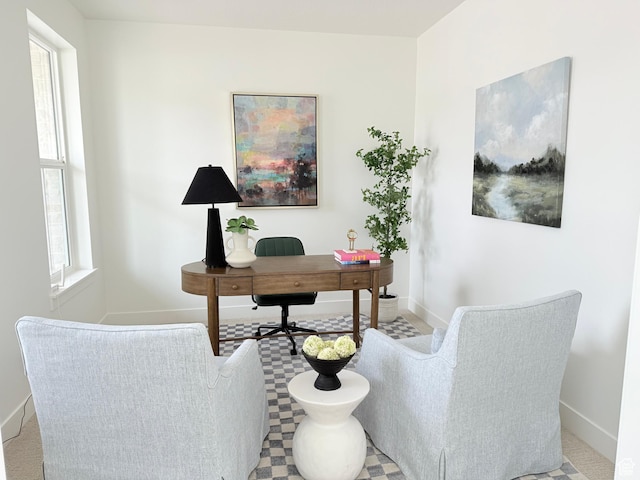 office with baseboards