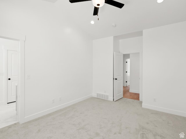 1336 W 800 S Unit 22, Spanish Fork, UT 84660 - empty room featuring carpet flooring, ceiling fan, and recessed lighting