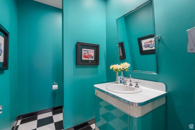 2428 E Field Rose Dr, Holladay, UT 84121 - bathroom featuring tile patterned floors and vanity