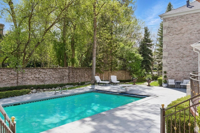 2428 E Field Rose Dr, Holladay, UT 84121 - view of swimming pool featuring a patio area, a fenced in pool, and fence