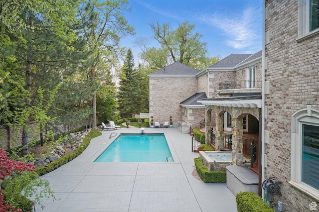 2428 E Field Rose Dr, Holladay, UT 84121 - pool featuring a patio, a diving board, and a fenced backyard