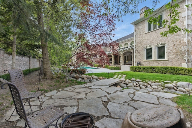 2428 E Field Rose Dr, Holladay, UT 84121 - view of patio / terrace featuring an outdoor pool