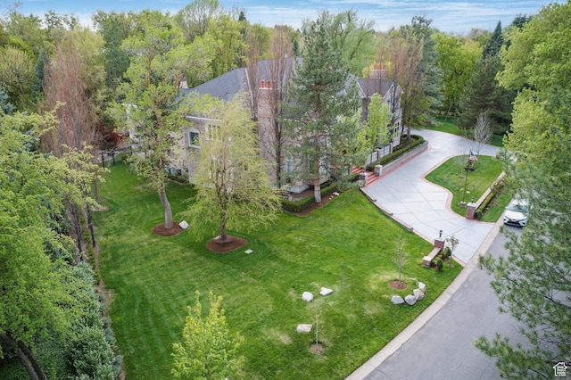 2428 E Field Rose Dr, Holladay, UT 84121 - birds eye view of property featuring a view of trees