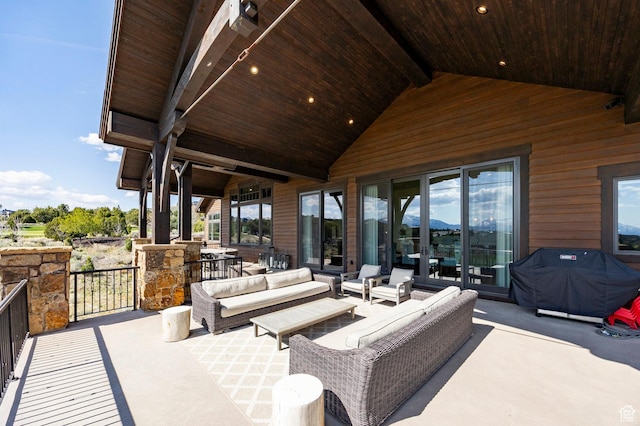 787 N Red Ledges Blvd, Heber City, UT 84032 - view of patio with grilling area and an outdoor hangout area
