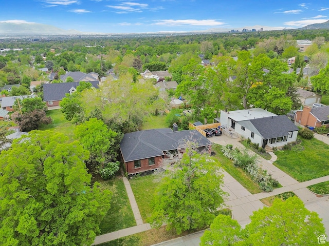 bird's eye view featuring a residential view