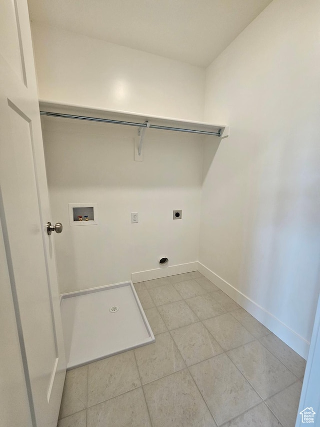 518 N 1400 W Lot 26, Springville, UT 84663 - clothes washing area featuring laundry area, light tile patterned flooring, electric dryer hookup, washer hookup, and baseboards