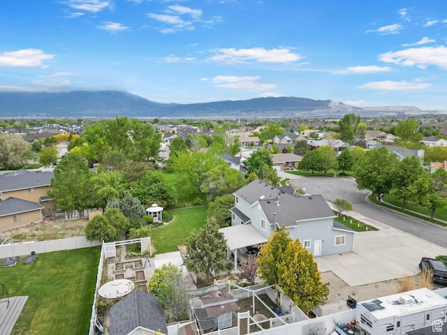 3470 W Maynard Ct, Riverton, UT 84065 - bird's eye view with a mountain view and a residential view