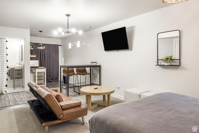 carpeted bedroom with baseboards
