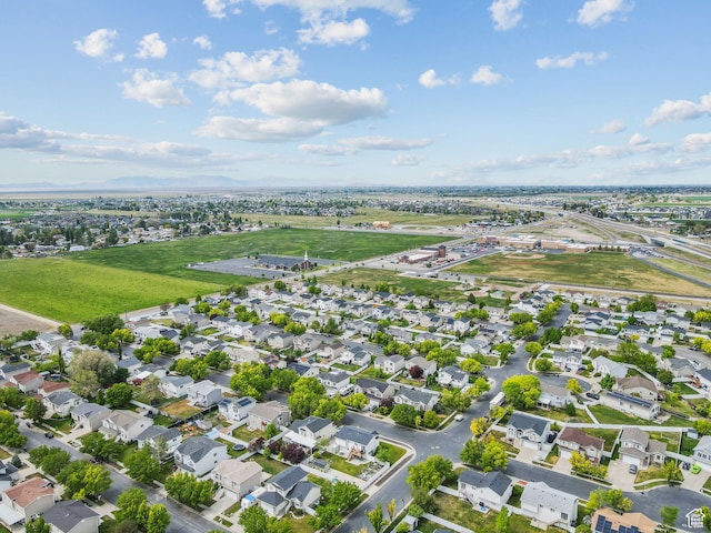 aerial view featuring a residential view