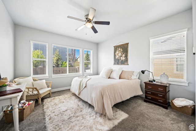 1559 W 430 N, Lindon, UT 84042 - bedroom featuring carpet, baseboards, and a ceiling fan