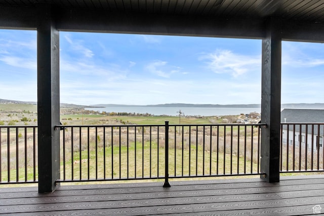1504 N Sculpin Loop, Garden City, UT 84028 - wooden deck featuring a water view