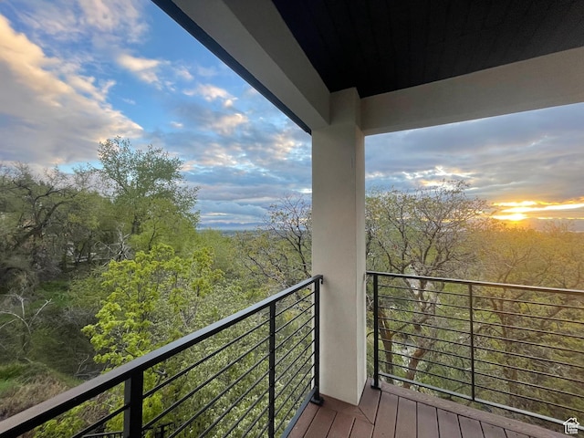 view of balcony