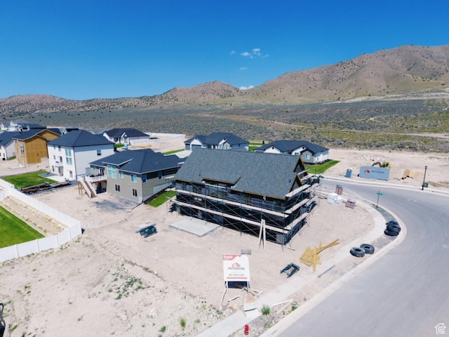 4047 N Ophir Dr, Eagle Mountain, UT 84005 - aerial view of residential area with a mountain backdrop