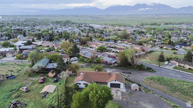 862 E 400 S, Payson, UT 84651 - aerial perspective of suburban area featuring a mountain backdrop