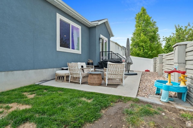151 N 410th St S, Vineyard, UT 84059 - view of patio with a fenced backyard